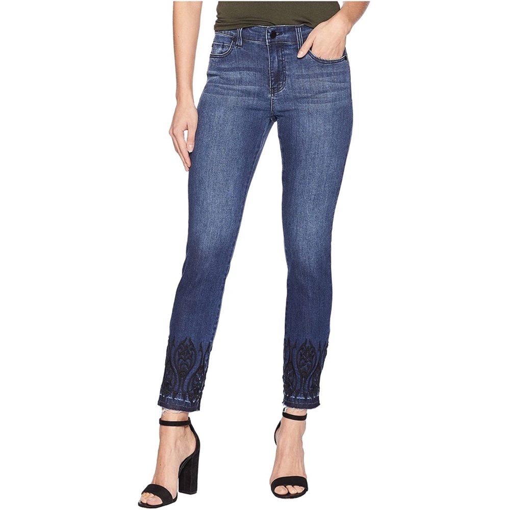 Liverpool Abby Ankle Skinny embroidered je…
